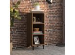 The Living Store Credenza Effetto Rovere Marrone 34,5X32,5X90 Cm Materiale In Legno