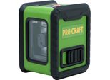 Laser A Linea/Linee Incrociate Procraft LE-2D 10 M Verde Autolivellante Incl. 3 Batterie Aaa Da 1,5 V