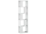 Syfax™ Libreria 5 Ripiani Bianca 45X23,5X162,5Cm Legno Multistrato