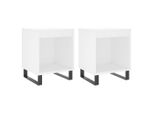Syfax™ Comodini 2Pz Bianchi 40X35X50 Cm In Legno Multistrato