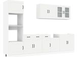 Vidaxl Set Di Mobili Da Cucina 7 Pezzi Kalmar In Legno Bianco