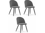 Set Di 3 Sedie Valora Bello | Set Di Sedie In Confezione Multipla Per Casa O Ufficio