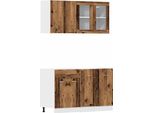 Syfax™ Set Di Mobili Da Cucina 4 Pz Lyon Legno Antico In Truciolato