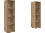Syfax™ Set Mobile Tv 2 Pcs Marrone 37 X 37 X 142,5 Cm