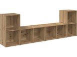 Syfax™ Set Mobile Tv 4 Pcs Rovere Artigianale 37 X 37 X 72 Cm