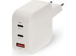 Caricabatterie Da Muro Gan Da 100 W, 3 Porte, USB-C Pd E USB-A