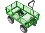 Succebuy Carrello Da Giardino In Acciaio, Portata 300 Kg, Robusto Carrello Da Giardino Con Pneumatici Da 25,4 Cm