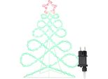 Vidaxl Albero Di Natale Di Luci Multicolore 80 X 56 Cm Pvc