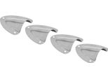4Pcs Marine Wire Cable Vent Cover Splash Proof One Piece Structure Stainless Steel Clamshell Vent Cover For Boats Rvs
