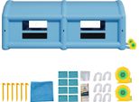 Succebuy Cabina Di Verniciatura Gonfiabile 10 X 6 X 4 M, Tenda Con Soffiatori Da 950 W E 1100 W E Sistema Di Filtraggio Dell'aria, Tetto Rotondo, Tessuto Oxford, Adatta Per La Verniciatura A Spruzzo Di Parti Metalliche E Veicoli