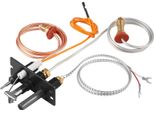 Succebuy Gruppo Bruciatore Pilota Per Gas Naturale, Oe 485-510A, 4021-736, 2103-010 Set Luce Pilota Per Caminetto, Pezzo Di Ricambio Per L'accensione A Gas Naturale, Adatto A Vari Modelli Come Quadra-Fire, Heat & Glo, Heatilator, Nero