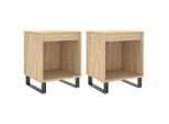 Syfax™ Comodini 2Pz Rovere Sonoma 40X35X50 Cm In Legno Multistrato