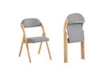 Sobuy Sedia Pieghevole In Legno Imbottita Set Di 2 Sedie Ergonomiche Da Cucina Sedia Da Pranzo Pieghevole Salvaspazio Pronta Per Essere Assemblata Per Cucina Balcone Ufficio Fst92-Nx2