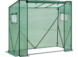 Serra In Film Pe - Serra Da Giardino - 200×77×146/169 Cm - Film Pe E Telaio In Acciaio Tubolare - Resistente Ai Raggi Uv - Impermeabile - Facile Da Montare E Smontare - Verde