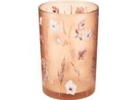 Decorazione Porta Tealight In Vetro Con Motivo Floreale Per Momenti D'atmosfera
