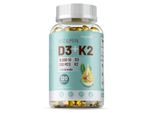 Vitamina D3 + K2 (120 Capsule) Integratore Alimentare, Ossa, Articolazioni, Muscoli, Metabolismo, Sistema Immunitario