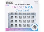 Kiss Falscara Ciglia Finte Ciuffi Di Visone Finto 12Mm-14Mm-16Mm 24 Ciuffi Compatibili Con Le Lenti A Contatto Facili Da Applicare Strisce Di Ciglia Riutilizzabili