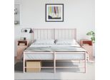 Maison Exclusive - Comodini 2 Pz. Rosa 34,5X39X62 Cm Acciaio