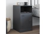 Maison Exclusive - Comodino Antracite 34,5X39X62 Cm Acciaio