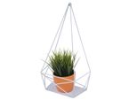 Wandregal MCW-K79, HäNgeregal Dekoregal KüChenregal Regal, Metall 44X23X11Cm ~ Weiß