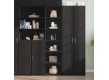 Maison Exclusive - Credenza Nera 45X41X185 Cm In Legno Multistrato