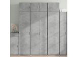 Maison Exclusive - Credenza Grigio Cemento 70X42,5X185 Cm In Legno Ingegnerizzato