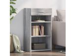 Maison Exclusive - Credenza Grigio Sonoma 50X42,5X93 Cm Materiale Ligneo