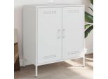 Maison Exclusive - Credenza Bianca 68X39X79 Cm Acciaio