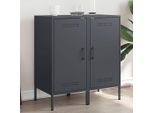 Maison Exclusive - Credenze 2 Pezzi Antracite 36X39X79 Cm Acciaio