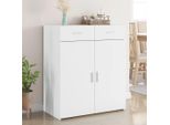 Maison Exclusive - Credenza Bianca 80X42,5X93 Cm In Legno Multistrato