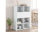 Maison Exclusive - Credenza Bianca 80X42,5X124 Cm In Legno Multistrato