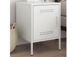 Maison Exclusive - Comodino Bianco 36X39X50,5 Cm Acciaio