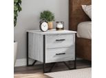 Maison Exclusive - Comodini 2 Pz. Grigio Sonoma 40X41X40 Cm Materiale Ligneo