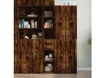 Maison Exclusive - Credenza Alta In Rovere Affumicato 30X42,5X185 Cm Materiale Ligneo
