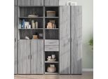 Maison Exclusive - Credenza Grigio Sonoma 40X42,5X185 Cm In Legno Multistrato