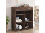 Maison Exclusive - Credenza Rovere Marrone 80X42,5X93 Cm In Legno Multistrato