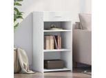Maison Exclusive - Credenza Bianca 50X42,5X93 Cm Materiale Ligneo