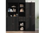 Maison Exclusive - Credenza Nera 45X42,5X185 Cm In Legno Multistrato