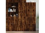 Maison Exclusive - Credenza Rovere Fumo 50X42,5X185 Cm In Legno Ingegnerizzato