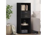 Maison Exclusive - Credenza Alta Nera 45X42,5X124 Cm Materiale Ligneo