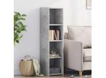 Maison Exclusive - Credenza Alta Grigio Cemento 30X41X124 Cm Materiale Ligneo