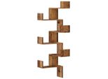 Syfax™ Scaffale Angolare Muro Legno Antico 45X45X147 Cm Multistrato