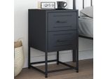 Maison Exclusive - Comodino Antracite 36X39X60,5 Cm Acciaio