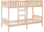 Vidaxl Letto A Castello 90X190 Cm In Legno Di Pino Massiccio