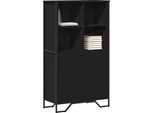 Maison Exclusive - Credenza Nera 79,5X35,5X137,5 Cm In Truciolato