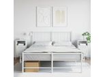 Maison Exclusive - Comodini 2 Pz. Bianco 36X39X68 Cm Acciaio