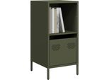 Maison Exclusive - Credenza Verde Oliva 35X39X73,5 Cm Acciaio Laminato A Freddo