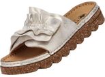 Rieker Donna Mulo Chiusura A Velcro Waveform Morbido Sughero Tessile V8763, Misura:39 Eu, Colore:Beige