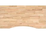 Syfax™ Piano Scrivania 100X60X2,5 Cm Rovere Massello Non Trattato