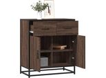 Vidaxl Credenza Marrone Effetto Rovere 68X35X76 Cm Materiale A Base Di Legno